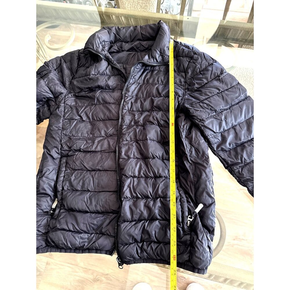 Packable Black Down Jacket Mens Mediumlightweight… - image 7
